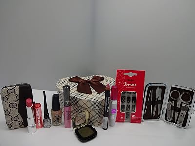 Rimmel Make Up Gift Set For Her Luxury Nails Manicure 6pc Set Heart Box