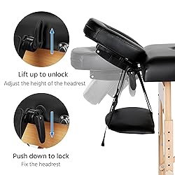 Yaheetech Massage Table Portable Adjustable Massage