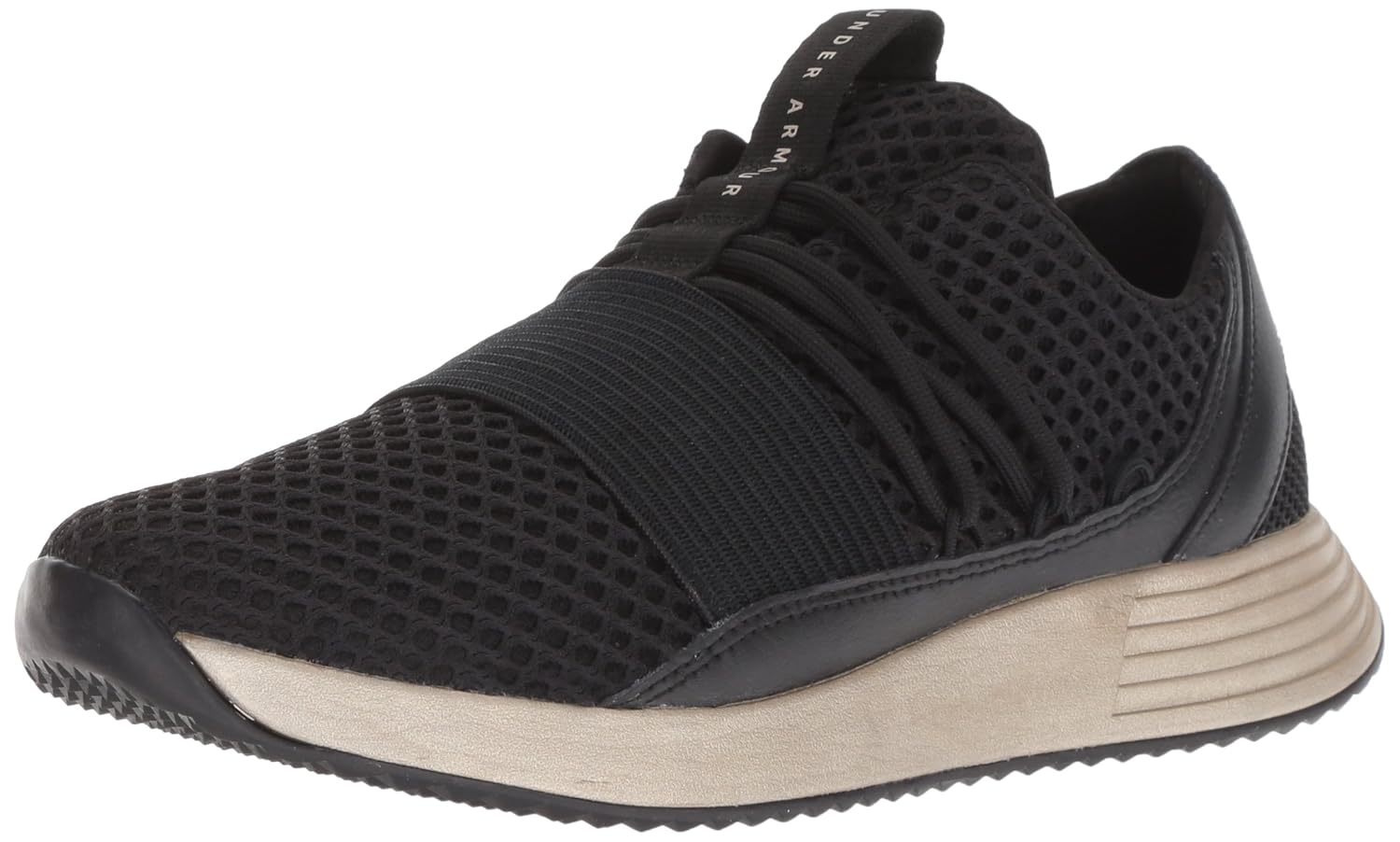 Under Armour Black And Gold Sneakers almoire