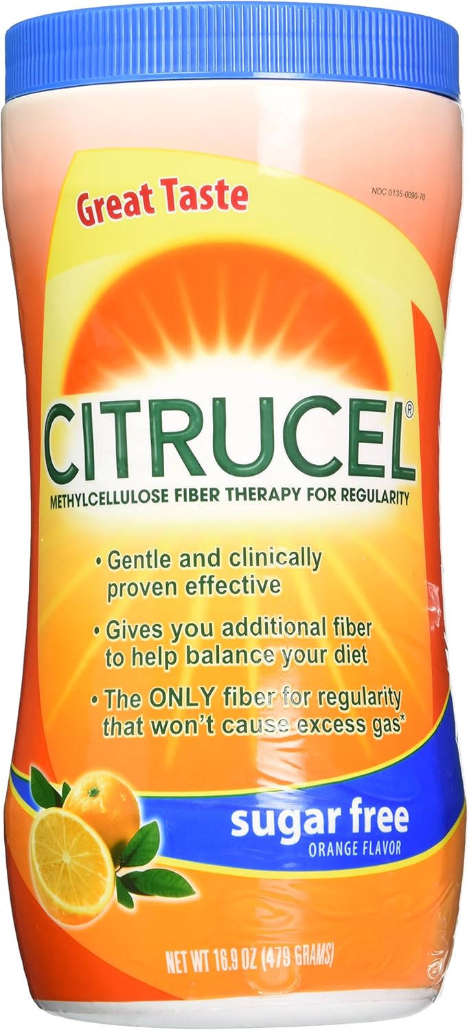 Amazon Com Citrucel Orange Sugar Free Laxative 16 9 Oz Health Personal Care