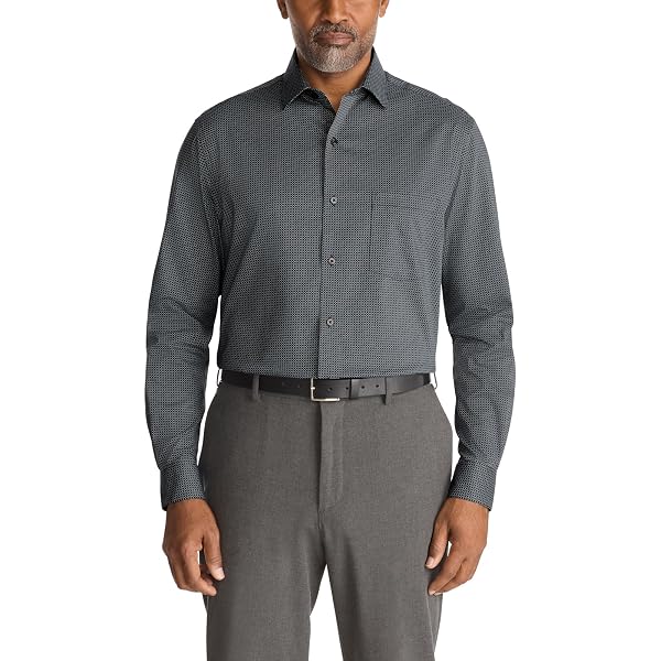 van heusen men's dress shirt regular fit stain shield stretch Van Heusen Men's Dress Shirt Regular Fit Stain Shield Stretch, Penn Blue