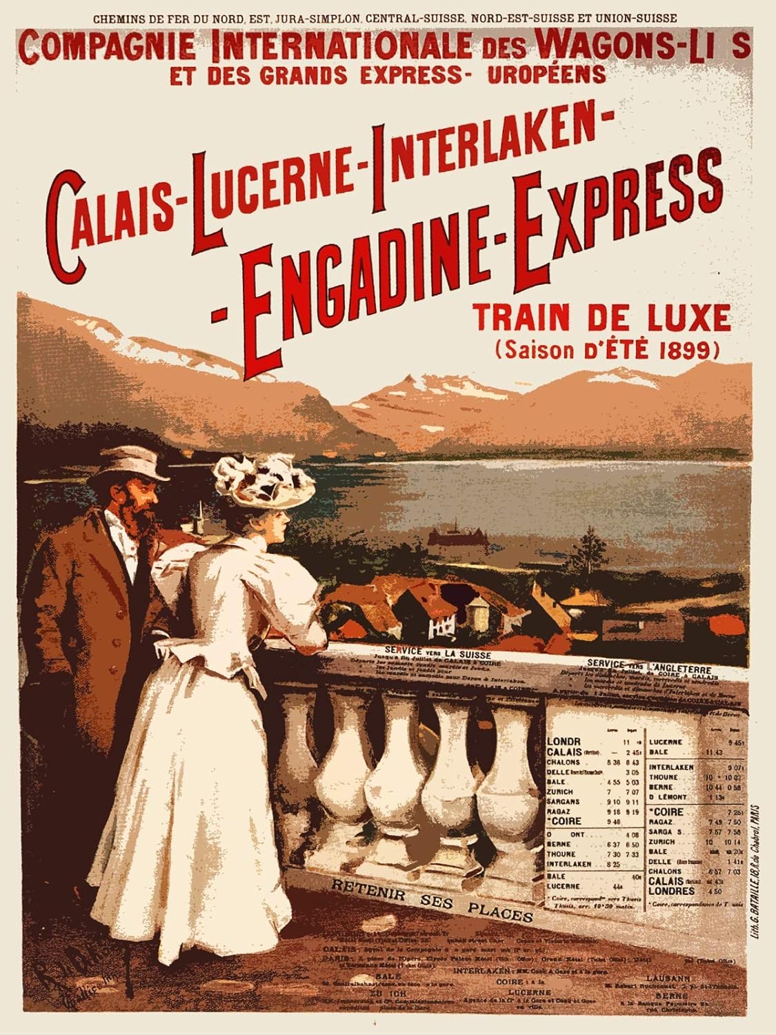 Decoration Travel Poster.Quality Reproduction Art.Victorian Railroad Train