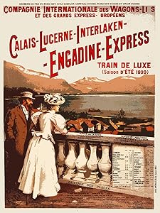 Decoration Travel Poster.Quality Reproduction Art.Victorian Railroad Train
