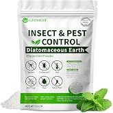 Diatomaceous Earth Food Grade and Peppermint Oil Insect Killer, Natural Crawling Pest Control for Home Garden, Kills Ants, Roaches, Fleas, Bed Bugs Silverfish, Indoor Outdoor Use, 1 lb