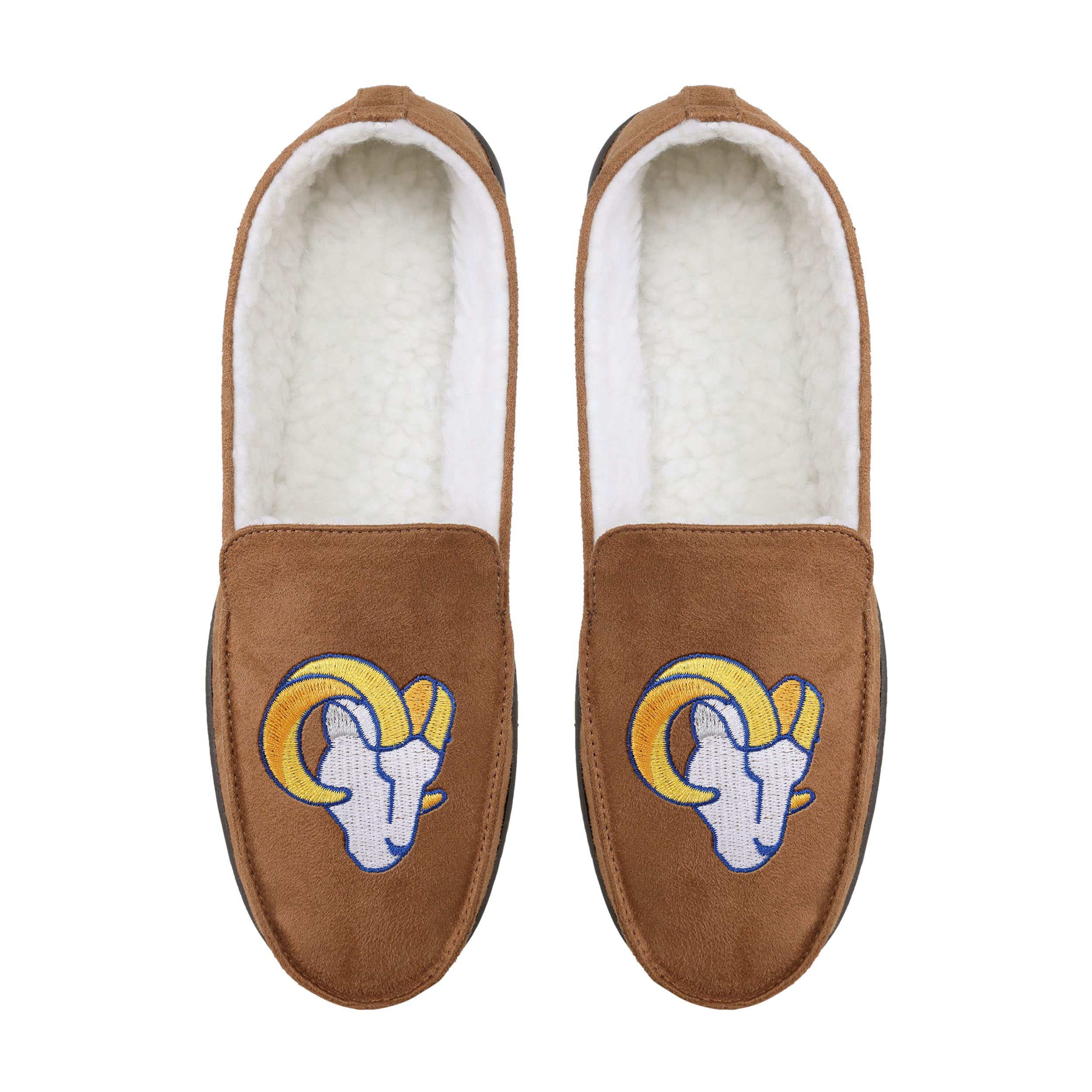 FOCO Los Angeles Rams NFL Mens Exclusive Beige Moccasin - XL