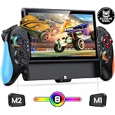 Gammeefy JC700 Switch 2 Controller, Handheld Controller with Ergonomic Grip | Hall Effect Joystick, 8-Color RGB Lighting, Wired Connection | No Latency, Macros, Turbo, 6 Game Slots