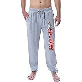 Tom And Jerry Men's Vintage Characters Logo Sleep Jogger Pajama Pants