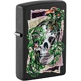 Zippo Skull Collage Design Black Matte Pocket Lighter