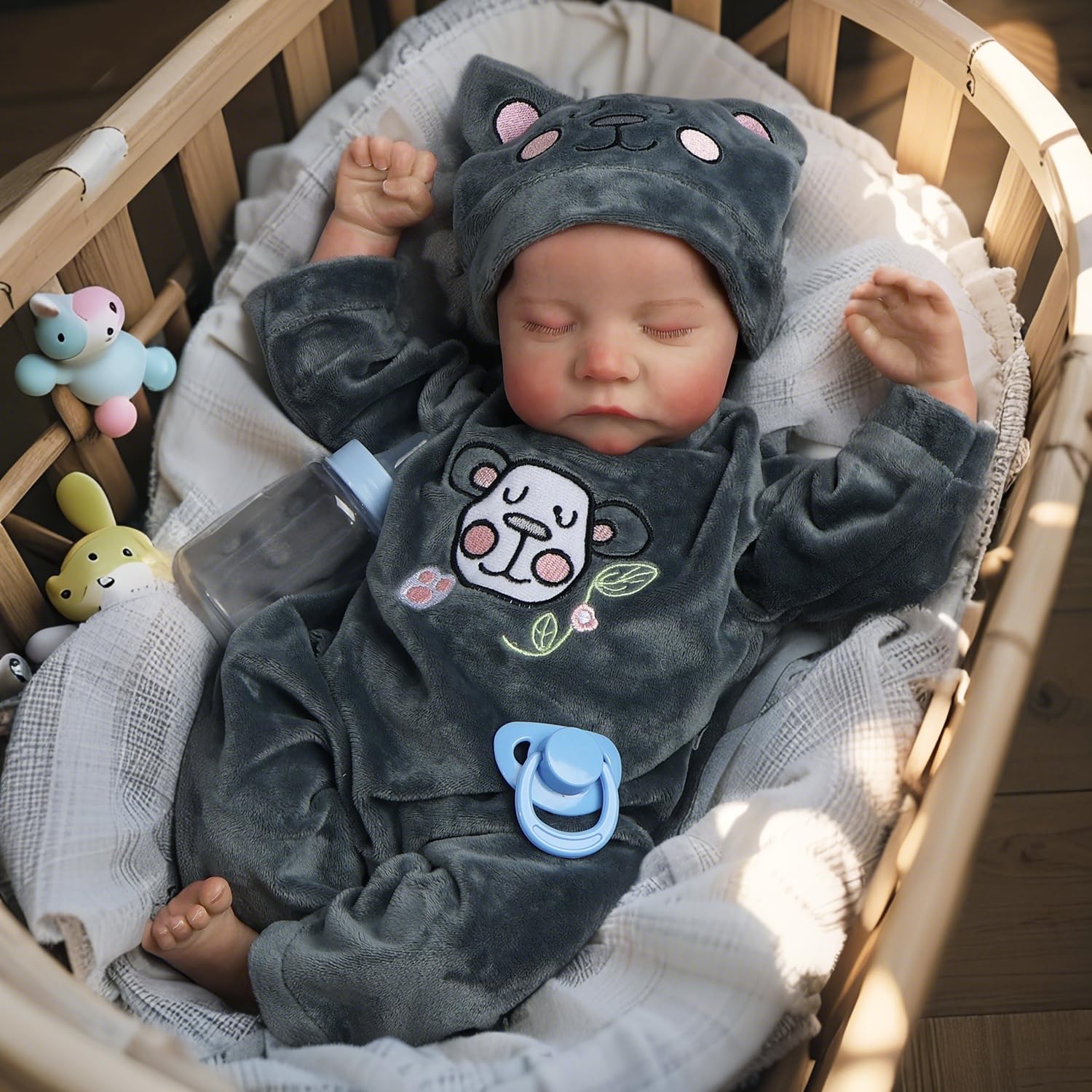 Photo 1 of Reborn Baby Dolls 18 Inch Realistic Baby Doll with Full Vinyl Body Lifelike Baby Dolls Real Life Baby Doll for Kids Age 3+