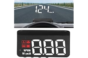 OBD2 HUD Head Up Display, Multi Function Gauge, Car HUD Windshield Projector with Clear High Definition Display