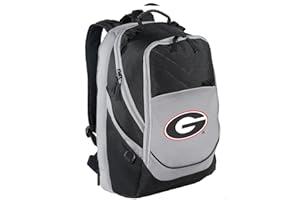 BROAD BAY Georgia Bulldogs Backpack University of Georgia Laptop Computer Bags (Black & Gray)