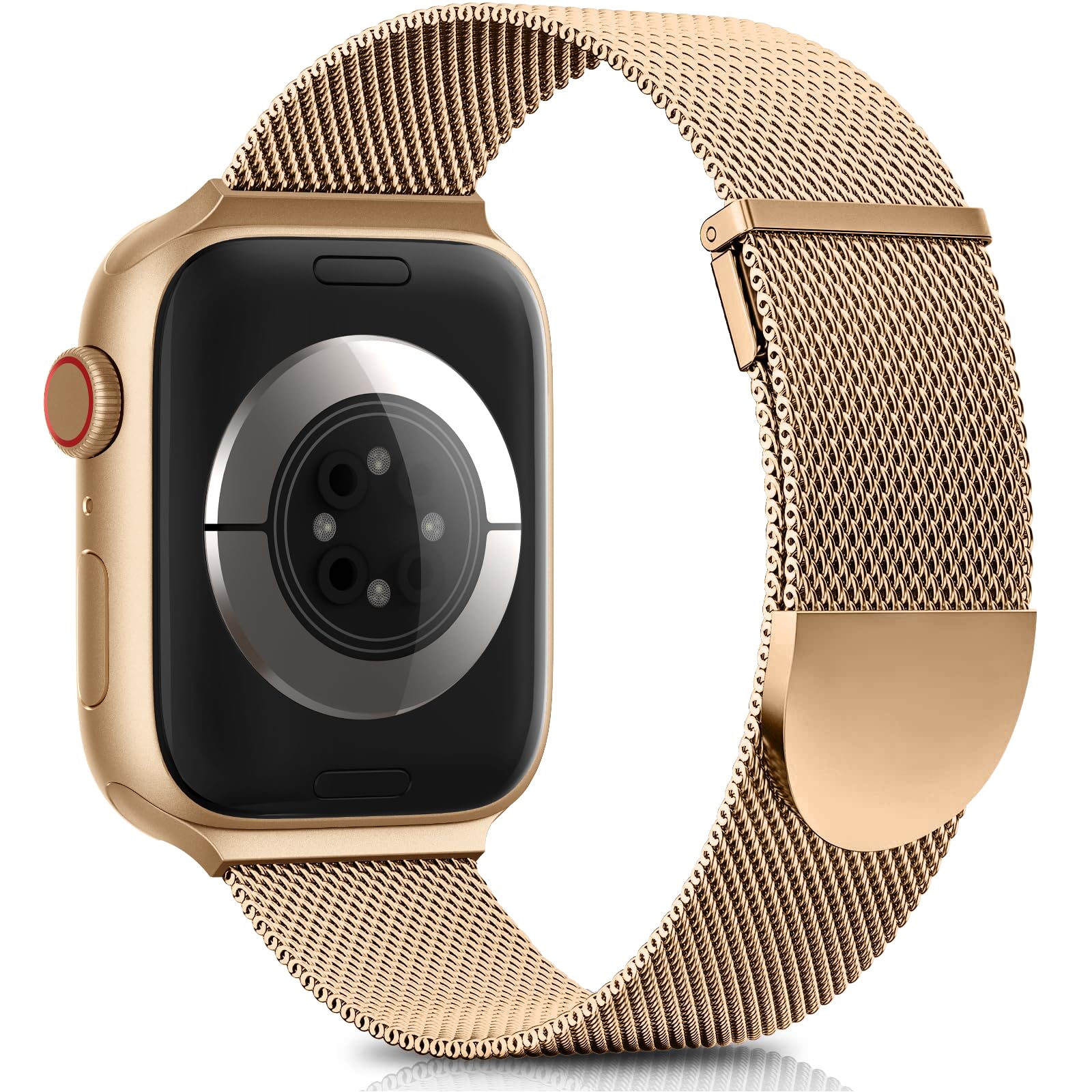 Higgs Strap Compatible with Apple Watch Straps 42mm 46mm 45mm 44mm 41mm 40mm 38mm 49mm for Women Men, Dual Magnetic Adjustable Metal Band for iWatch Series 11 10 9 8 7 6 5 4 SE Ultra 3 2 1