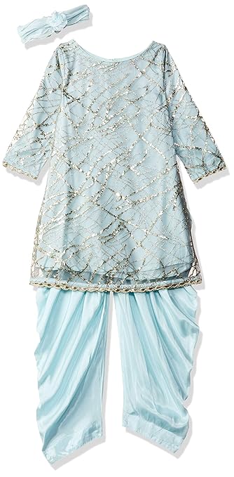 Girls' Straight Regular Fit Salwar Suit Set
