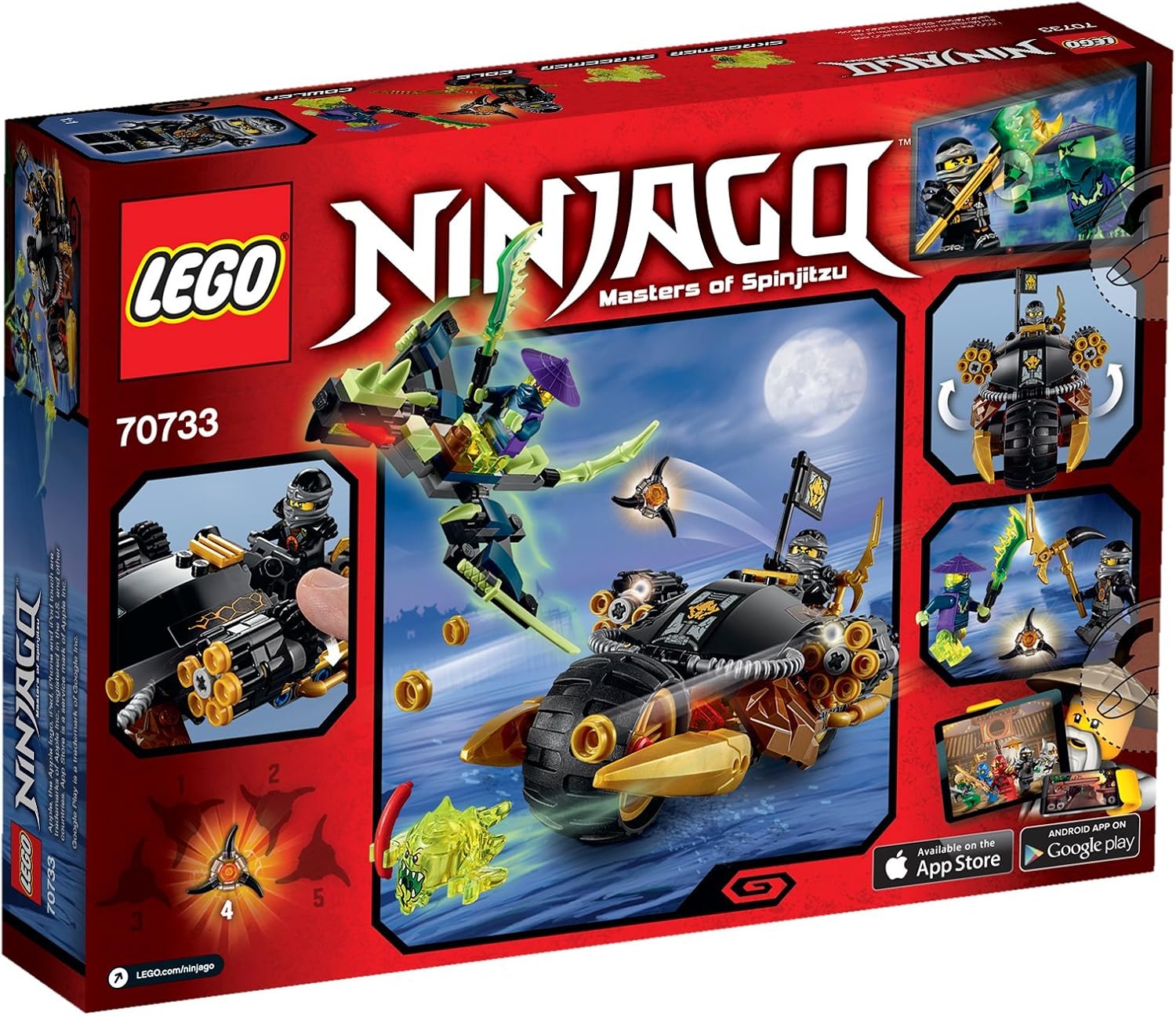lego ninjago cole's blaster bike