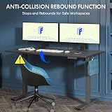 FLEXISPOT Electric Standing Desk Height Adjustable 100x60cm Black Frame view 5