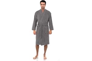 TowelSelections Mens Robe, Cotton Terry Cloth Bathrobe, Soft Bath Robe for Men