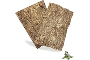 Tfwadmx 2Pcs Cork Terrarium Background 11.8”x7.9” Natural Cork Bark Backdrop Reptile Background Climbing Wall Terrarium Accessories for Lizard,Tortoise,Gecko,Bearded Dragon,Chameleon