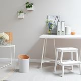 Kazai Bennet Design Paper Bin White Wood Veneer Office Trash Can view 6
