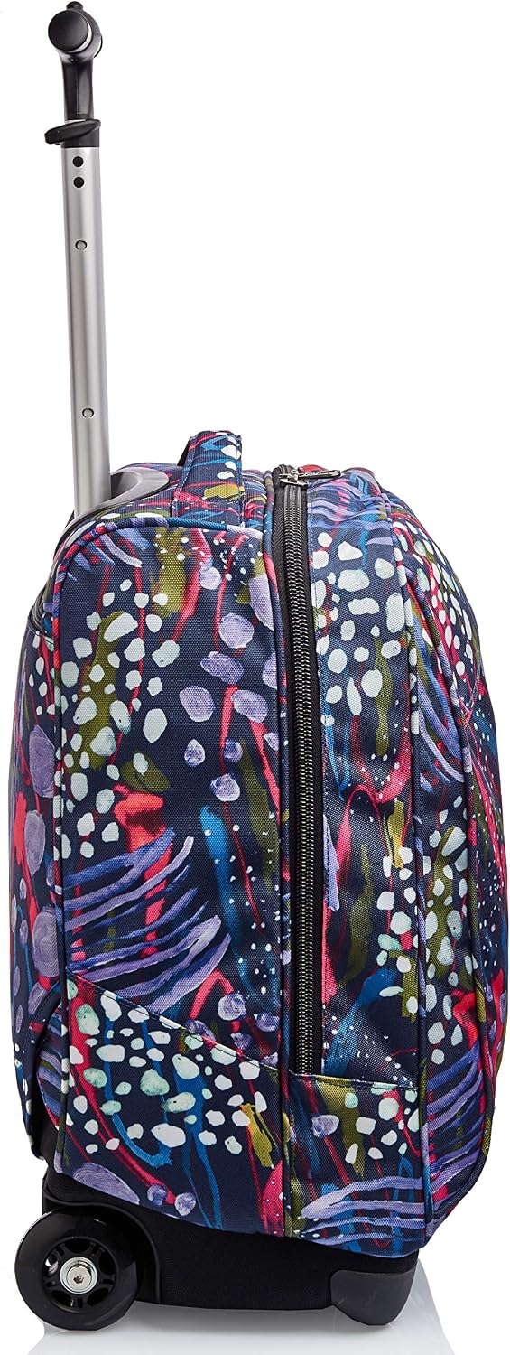 Invicta Rolling backpack, ABSTRACT JUNGLE, Wheeled Book Bag, 2 in 1, Backpack + Trolley, Eco-Friendly, for Teen Girls&Boys - Image 4