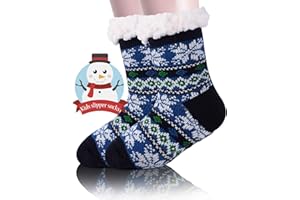 MOGGEI Girls Slipper Fuzzy Socks Kids Boys Fluffy Fleece Lined Warm Plush Sherpa Winter Child Home Socks