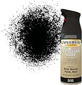 Rust-Oleum Universal Spray Paint Satin Black 400ml 360° Any-Angle Grip