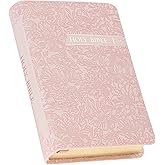 KJV Holy Bible, Mini Pocket Size, Red Letter Edition, Reading Plan, Thematic Verse Finder, Ribbon Bookmark, King James Version, Vegan Leather, Pink, 5.6" x 3.9" (KJV Pocket Editions)