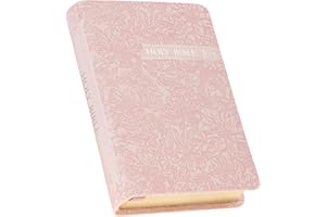 KJV Holy Bible, Mini Pocket Size, Red Letter Edition, Reading Plan, Thematic Verse Finder, Ribbon Bookmark, King James Version, Vegan Leather, Pink, 5.6" x 3.9" (KJV Pocket Editions)