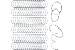 ZOLOAJAY Loose Leaf Binder Rings Inner Dia: 1 inch(25.5mm) 100pcs Metal Silver Book Binder Rings Paper Rings Clips Key Rings Index Cards Rings Great for Home School Office