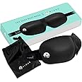 Nidra Sleep Mask Light Blocking, Deep Rest Blackout Eye Mask for Sleeping, 3D Comfort Contoured for Side Sleepers, Travel, Yo