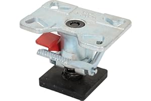 EMEDCO Vestil FL-ADJ-46 Steel Adjustable Floor Lock 6-1/4 to 8 In. Height Silver