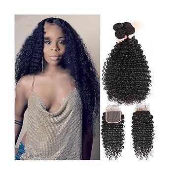 Amazon Com Malaysian Straight Hair Bundles With Closure 8 30