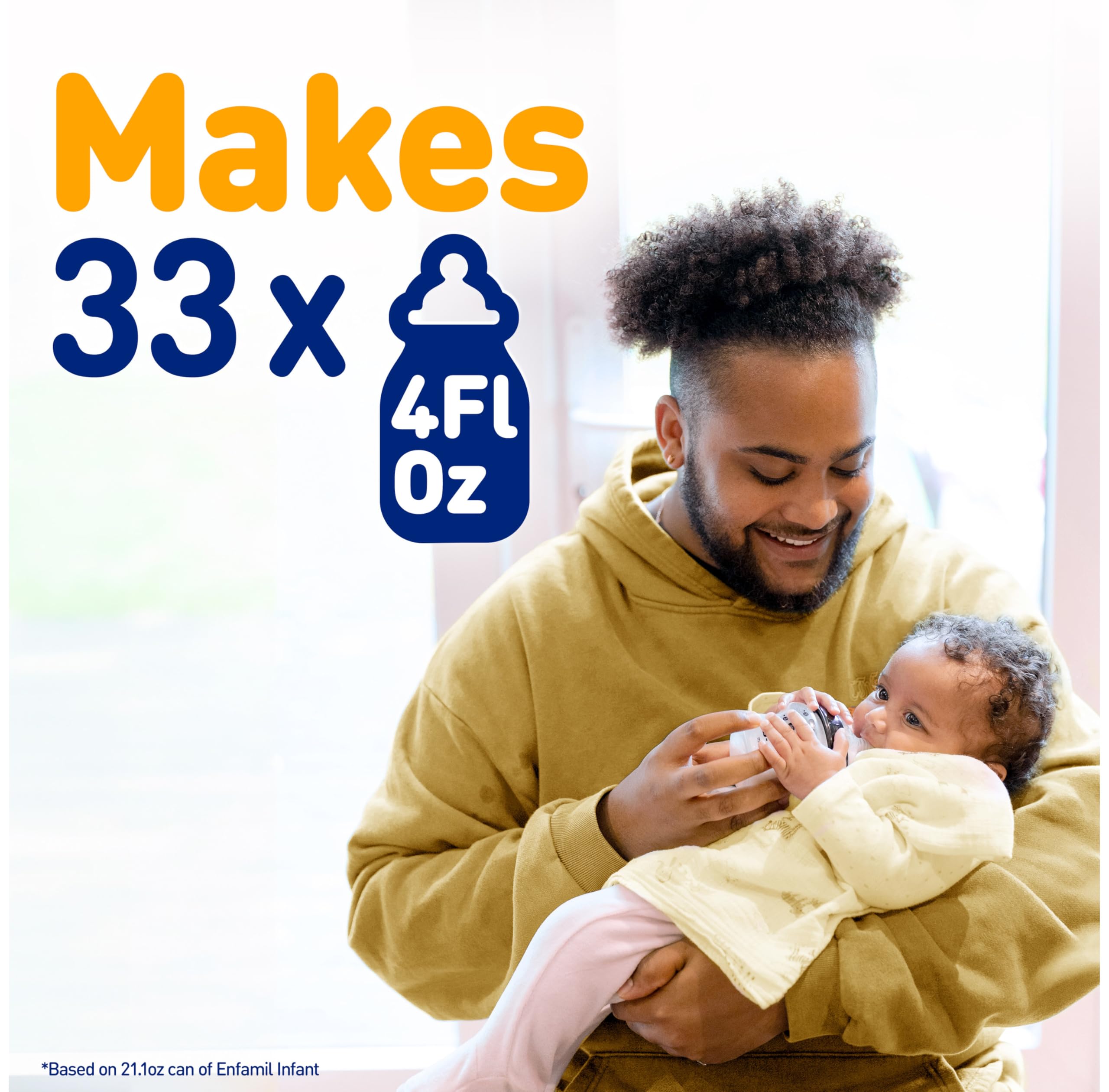 Enfamil Infant Formula, Milk-based Baby Formula with Iron, Omega-3 DHA & Choline, Powder Can, 21.1 Oz