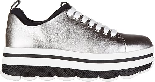 prada silver trainers