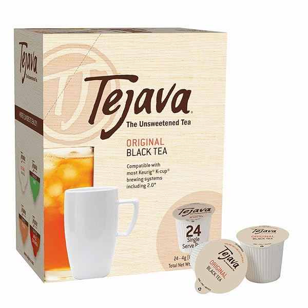 TEJAVA ORIGINAL UNSWEETENED BLACK TEA PODS, AWARD-WINNING TEA,...