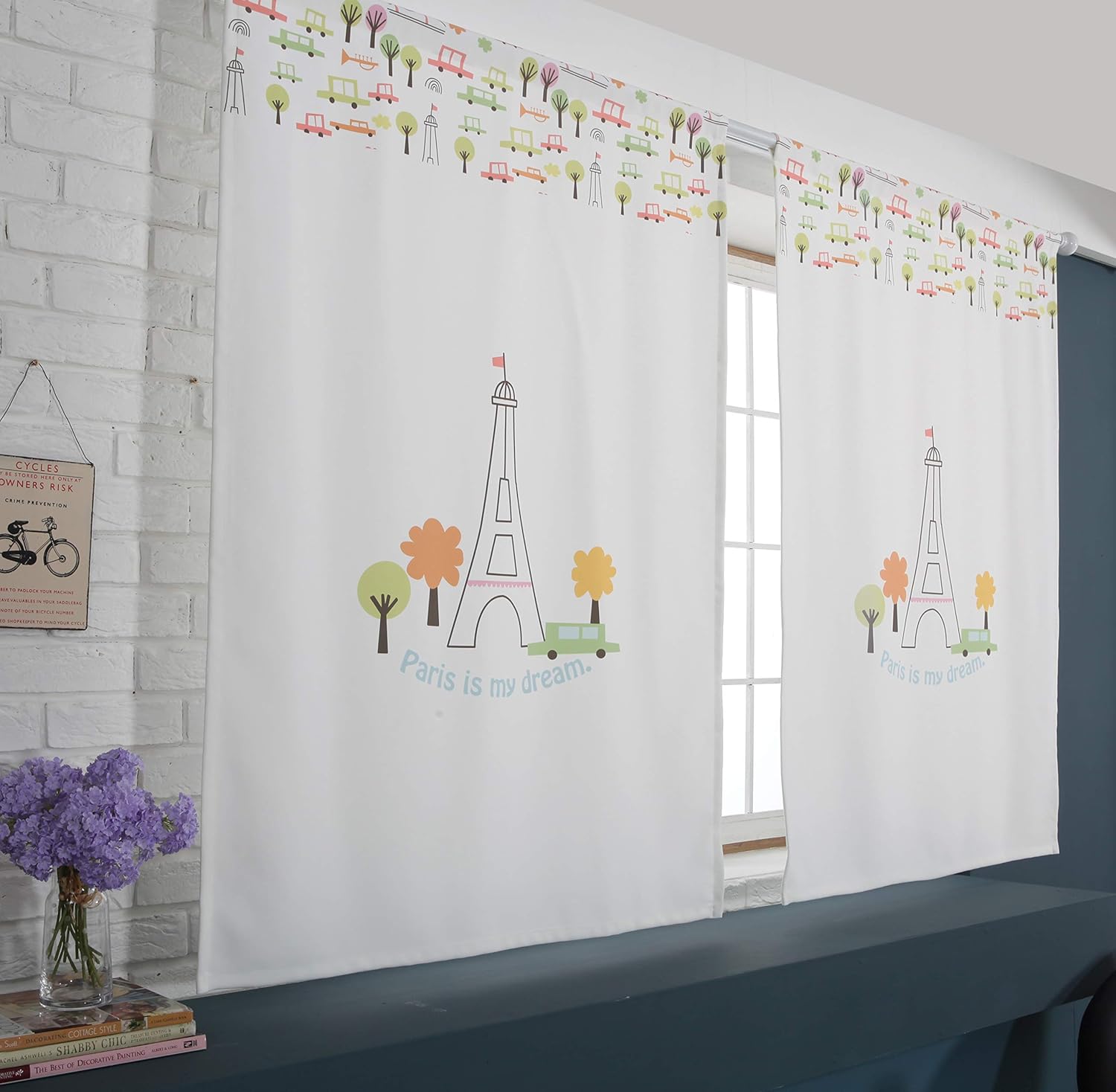 Amazon Com Tori Bebe Cute Playroom Baby Kid S Room Curtains For