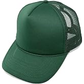 Trucker Hat Mesh Cap Solid Colors Lightweight with Adjustable Strap Small Braid