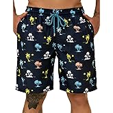 KAILUA SURF Big and Tall Mens Swim Trunks, 9" Mens Designer Bathing Suit Boardshorts