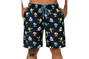 KAILUA SURF Big and Tall Mens Swim Trunks, 9" Mens Designer Bathing Suit Boardshorts