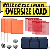 Newwiee 15 Pcs Safety Flag Kit Includes 2 Oversized