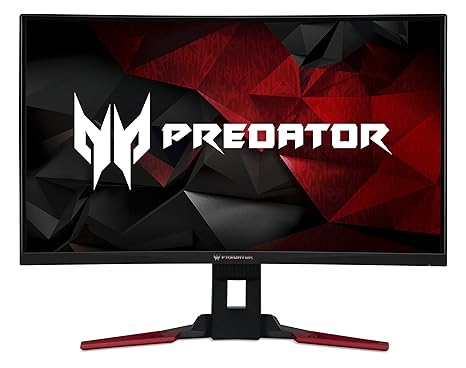 Acer Predator Z321QU 80 cm (31,5 Zoll WQHD) Curved Monitor (HDMI, USB 3.0, Displayport, 4ms Reaktionszeit, 144 Hz, EEK A, Höh