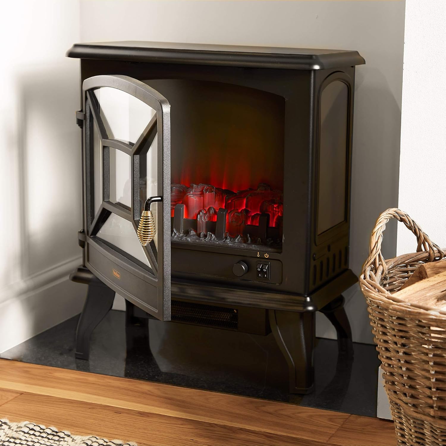 Electrical Fireplaces Ideal for Living Room Black DOMU Brands VonHaus