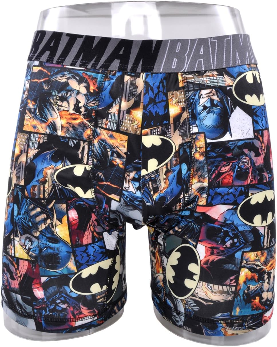 Mens Batman Boxer Briefs Damage Society Large