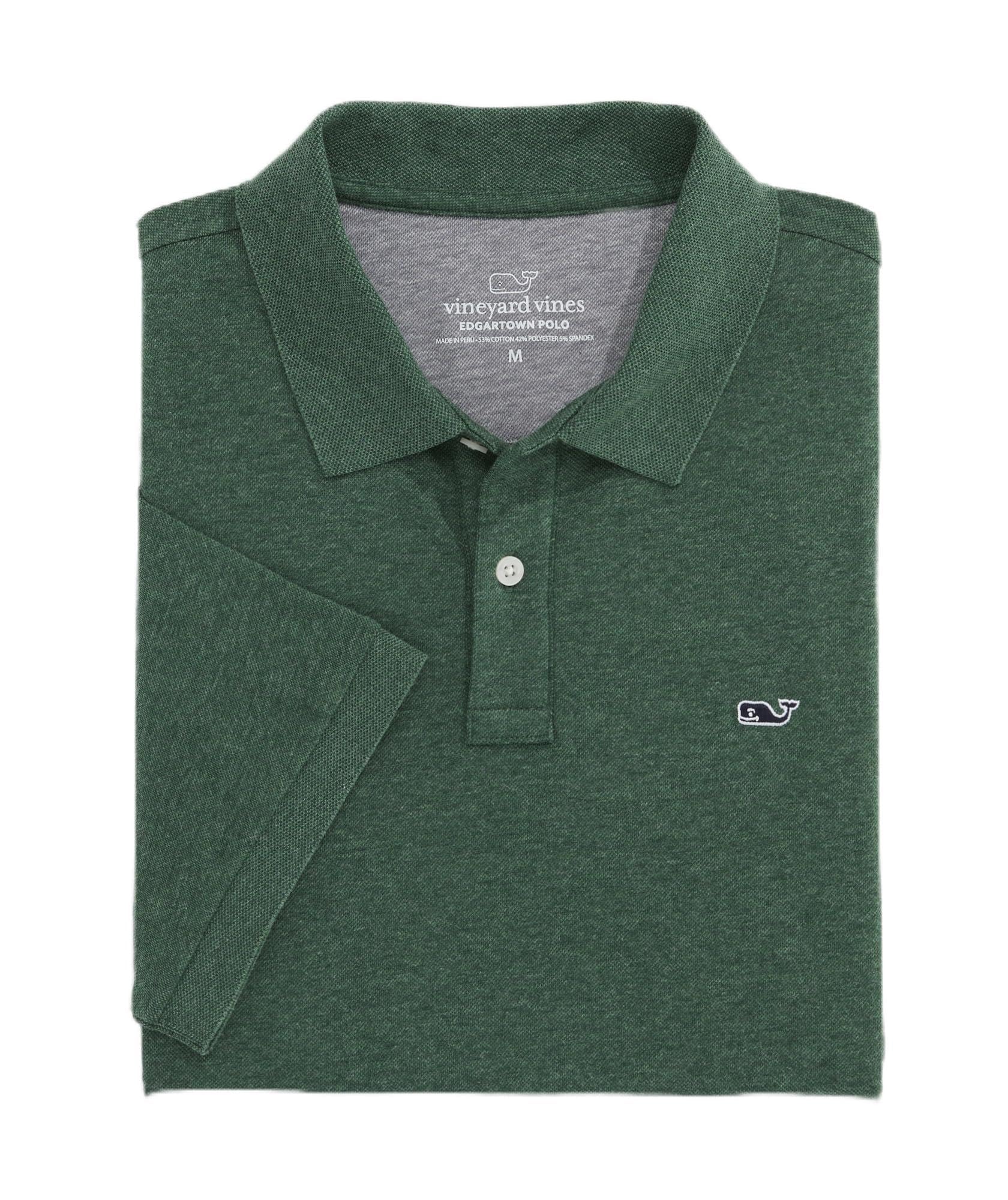 Vineyard Vines Edgartown Pique Polo, Charleston Green, S Image
