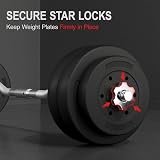Yaheetech Barbell Weight Set 30KG Adjustable Dumbbell Weight Bar Home Gym view 8