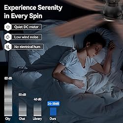 SUNMORY 42" Ceiling Fans with Lights and Remote/APP