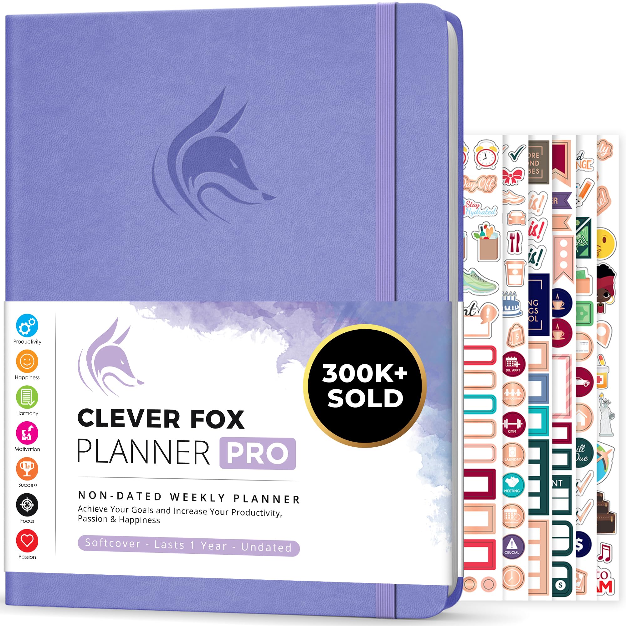 Photo 1 of Clever Fox Planner PRO – Weekly & Monthly Life Planner to Increase Productivity, Time Management and Hit Your Goals, 8.5x11? (Lavender)