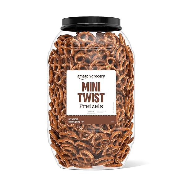 AMAZON GROCERY, MINI TWIST PRETZELS, 40 OZ