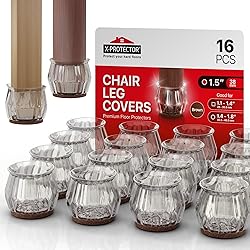 16 PCS Chair Leg Floor Protectors with Felt Pads