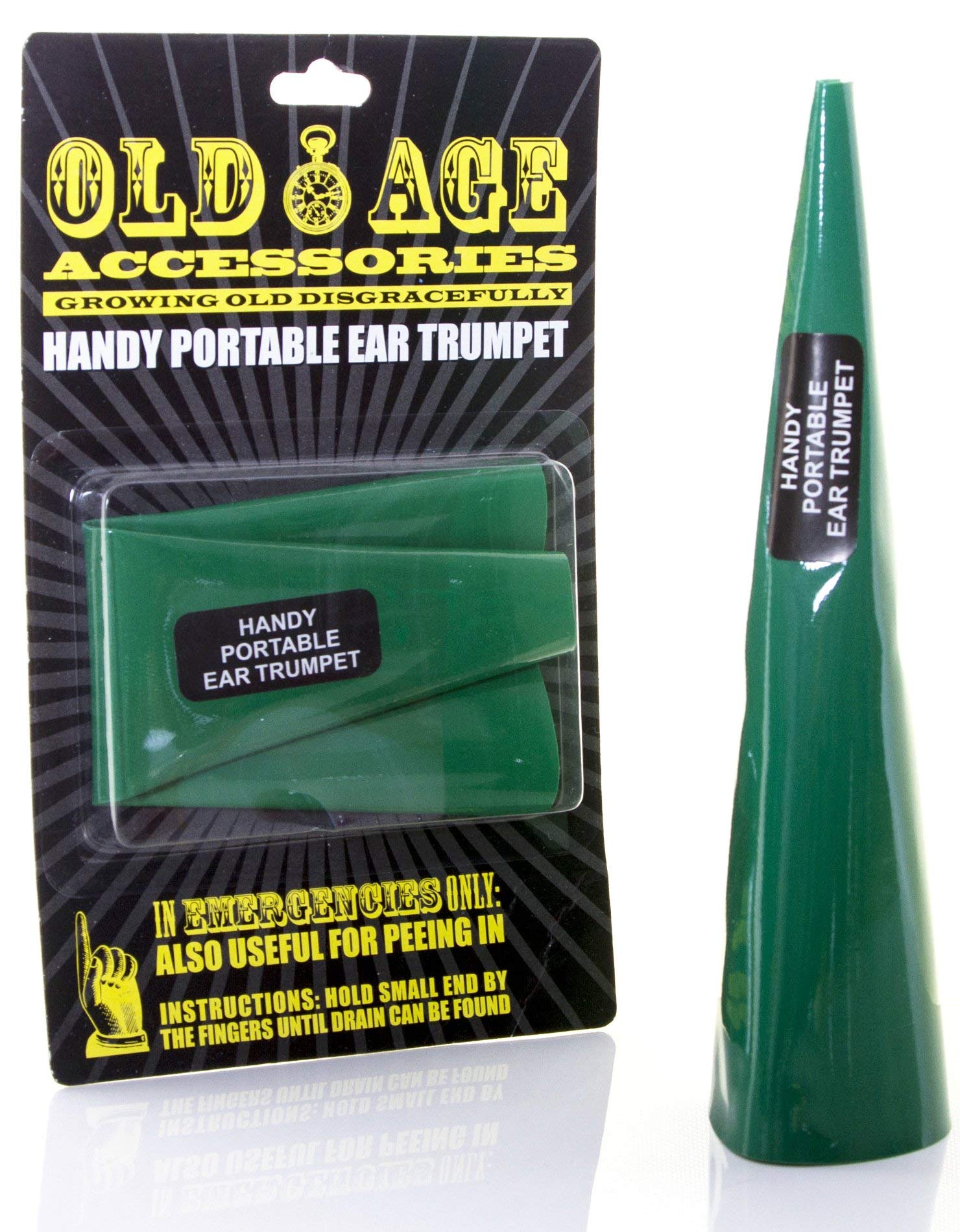 Boxer Gifts Old Age Ear Trumpet | Funny Gift for Retirement Birthday Christmas Secret Santa, 1 Count (Pack of 1), BB1007