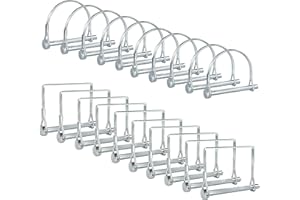 PINAILER Trailer Pins 2-3/4" x 1/4" (L x W) Featuring PTO, Lock, Trailer Hitch, and Shaft Locking Coupler Pins for Farm, Towing, Lawn Equipment and Hitches (20)